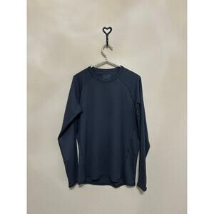 Patagonia Capilene Midweight Gray Shirt Womens Size Medium Base Layer TINY FLAW